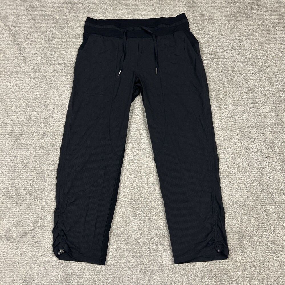 Lululemon Dance Studio Crop II Pants Womens 8 Unlined 25" Black Swift Pockets